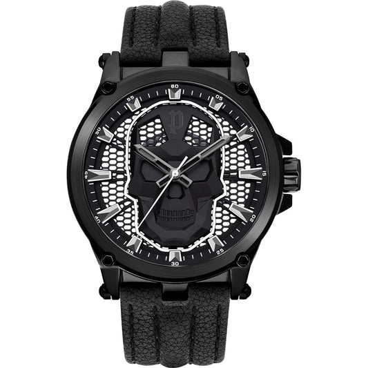 Police PEWJA2108203 Men's Black Leather Watch