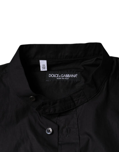 Dolce & Gabbana Men's Regular Fit Long-Sleeve Cotton Shirt - Black