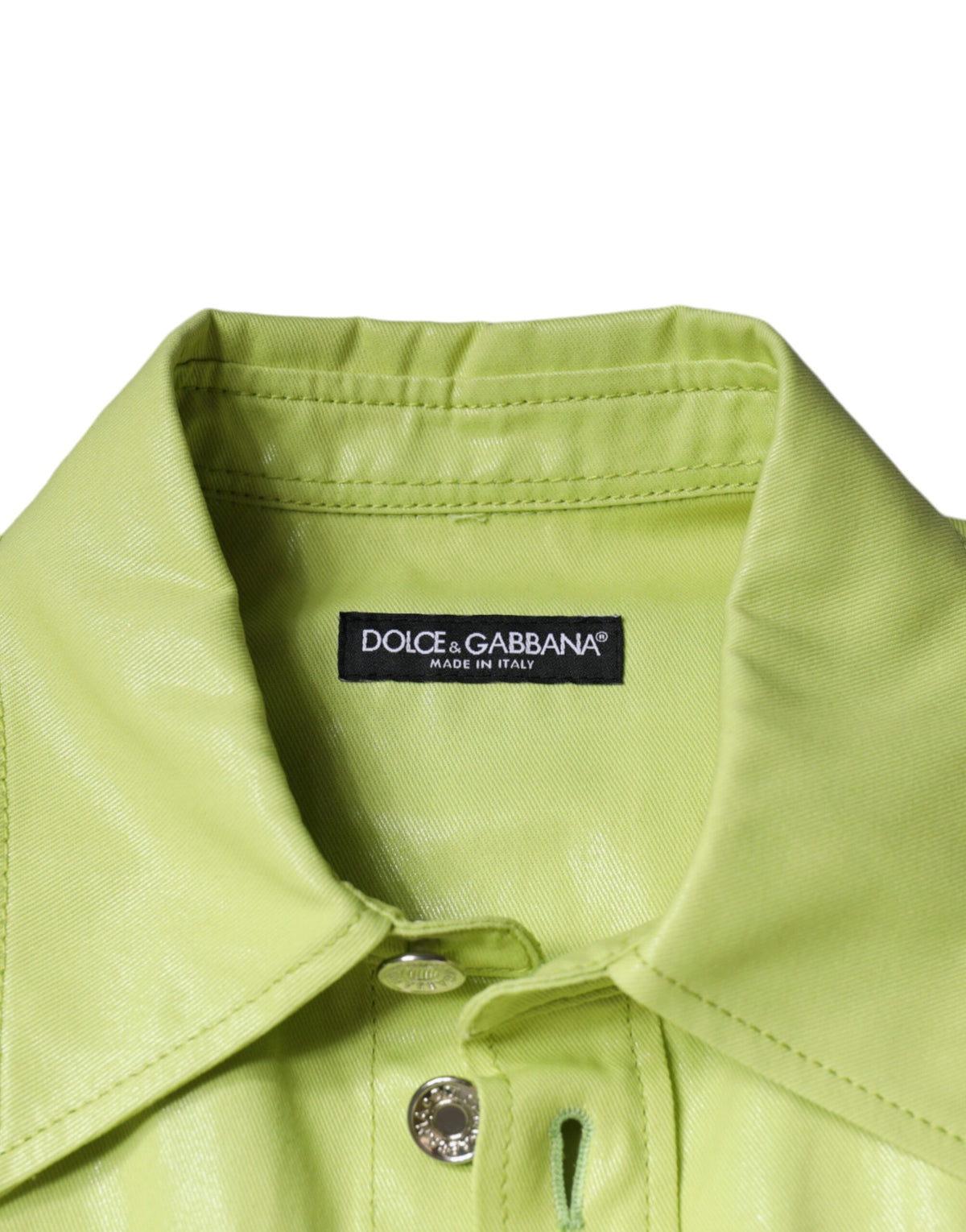 Dolce & Gabbana Men's Regular Fit Long-Sleeve Cotton Shirt - Green