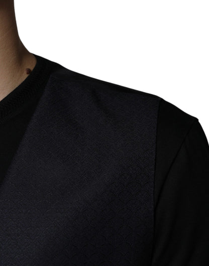 Dolce & Gabbana Men's Single Breasted Cupro Viscose Mohair & Wool Vest - Black