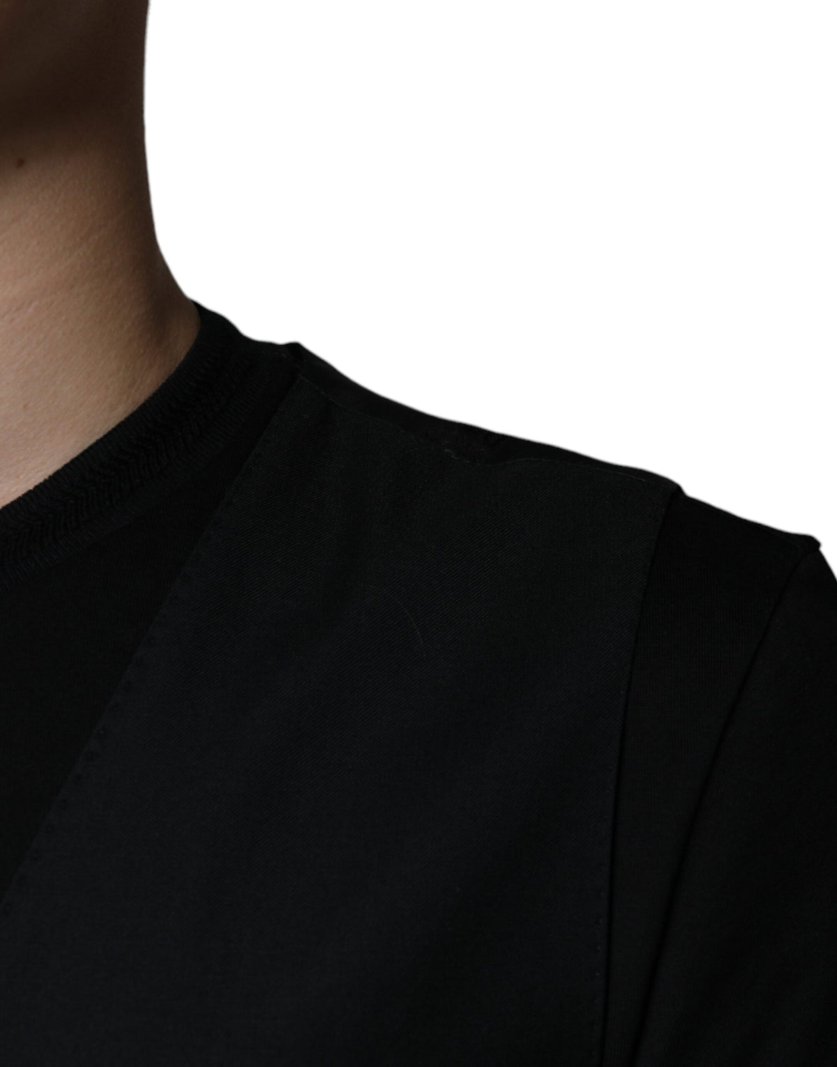 Dolce & Gabbana Men's Single Breasted Virgin Wool Viscose & Cupro Vest - Black
