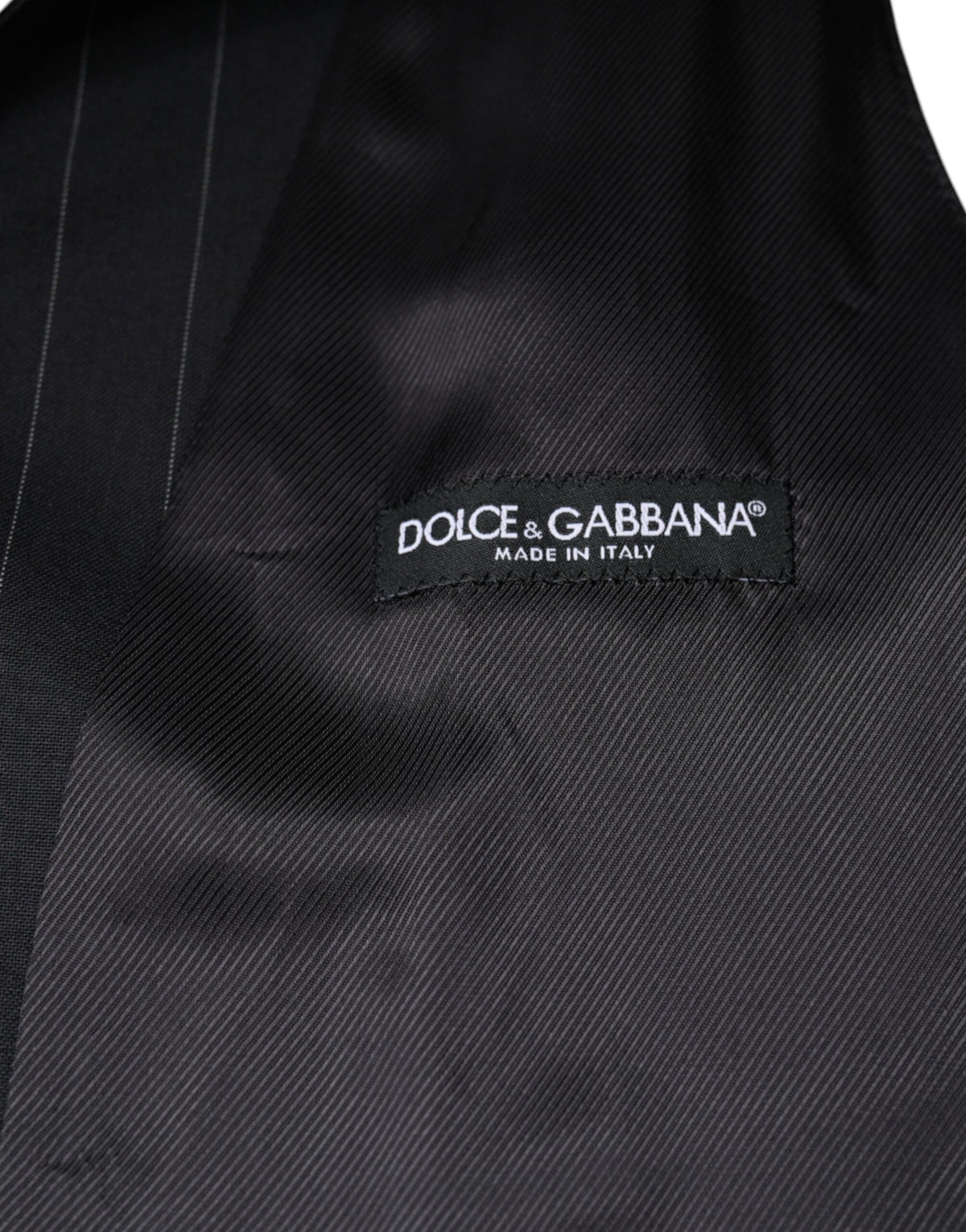 Dolce & Gabbana Men's Single Breasted Leather & Beaver Hair Vest - Black