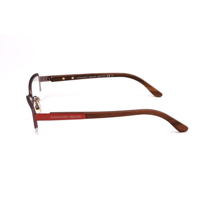 Alexander McQueen AMQ4183WCV Burgundy & Red Women's Optical Frames