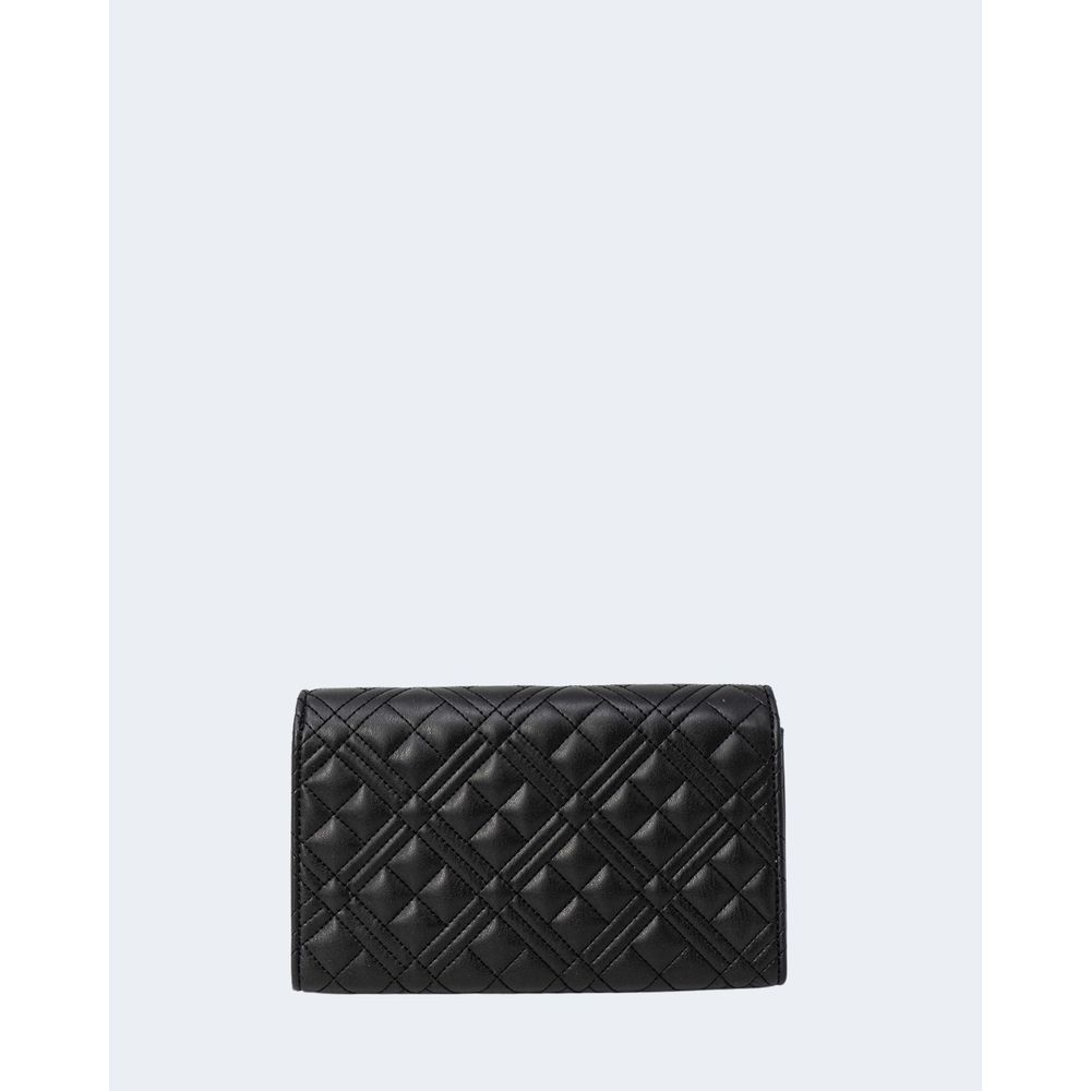 Love Moschino Black Quilted Faux Leather Shoulder Handbag