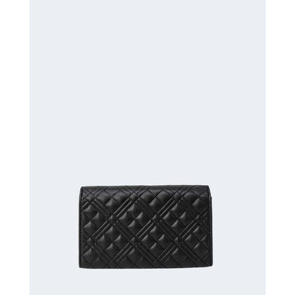 Love Moschino Black Quilted Faux Leather Shoulder Handbag