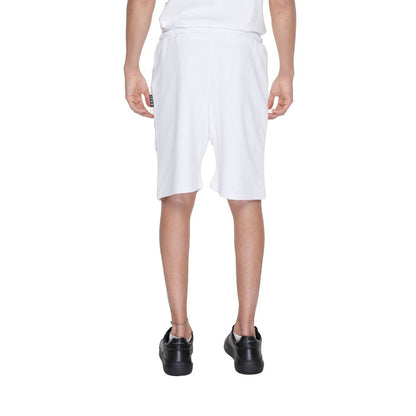 Icon White Cotton Sweat Shorts
