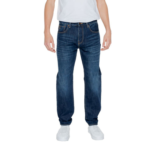 Armani Exchange Blue Wash Cotton Denim Jeans