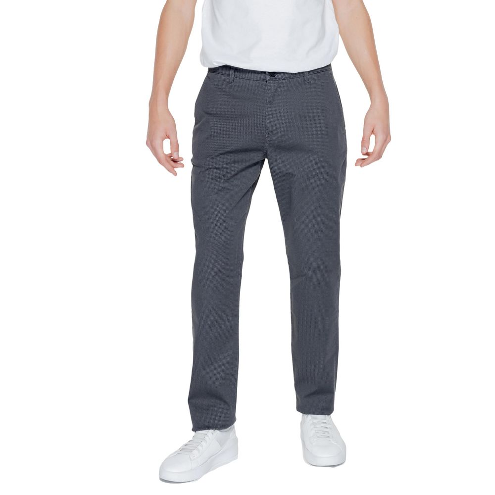 Armani Exchange Black Cotton Chino Pants
