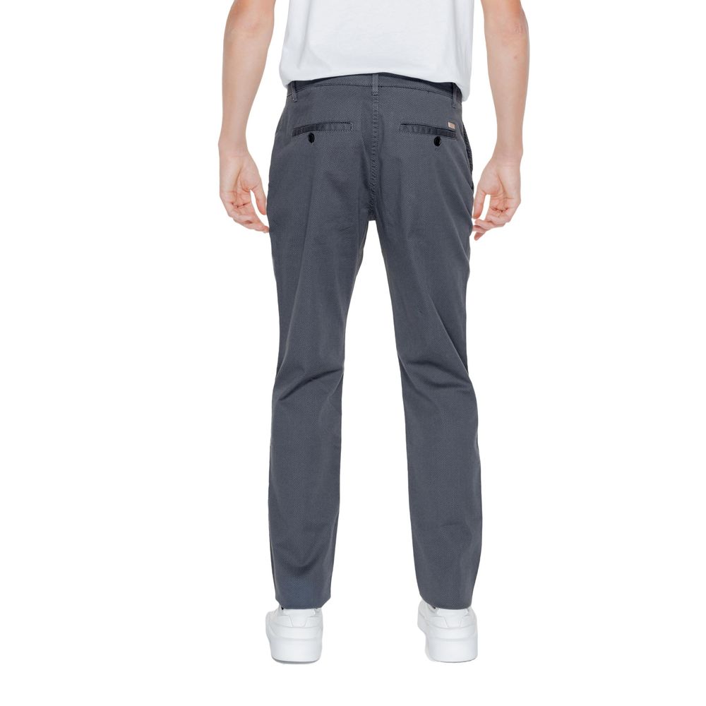 Armani Exchange Black Cotton Chino Pants