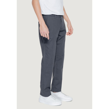 Armani Exchange Black Cotton Chino Pants
