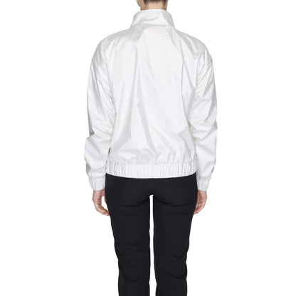White Polyester Short Jacket