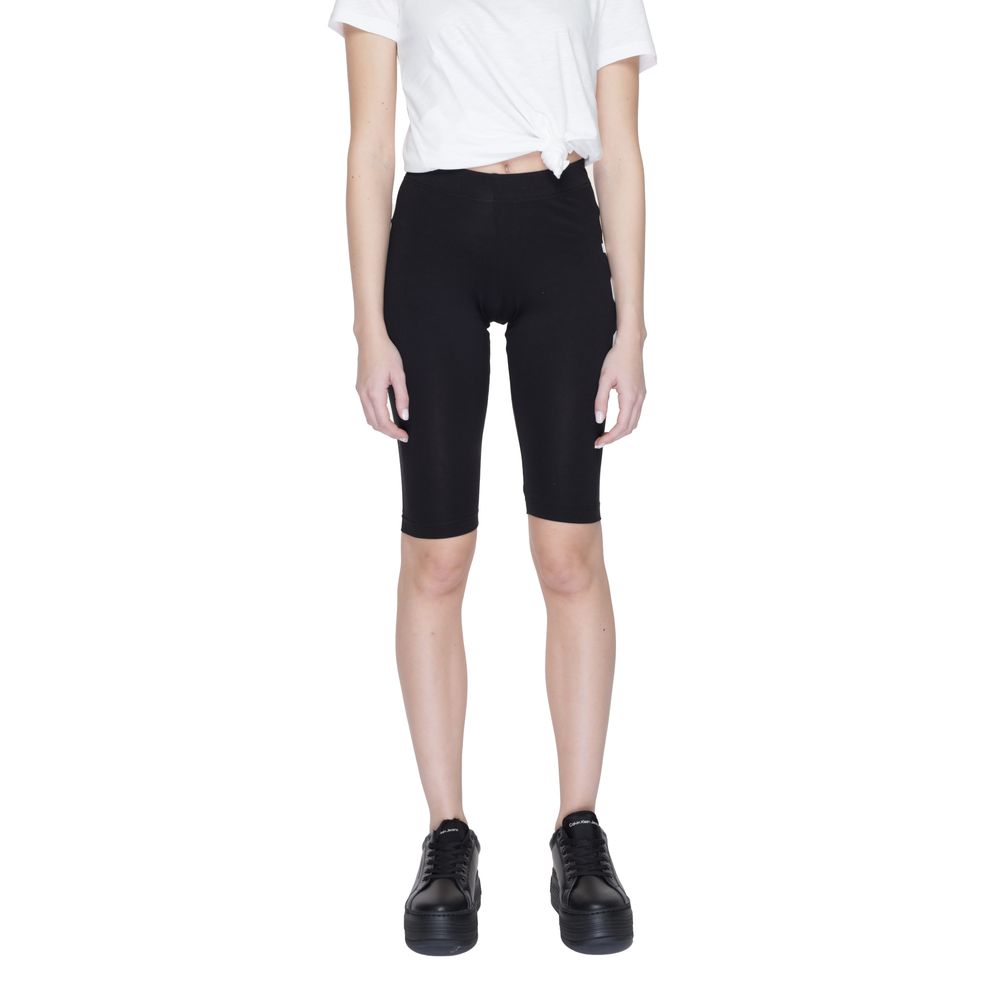 Icon Black Cotton Burmuda Cycling Shorts