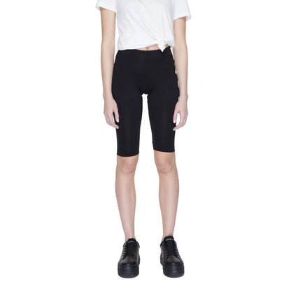 Icon Black Cotton Burmuda Cycling Shorts