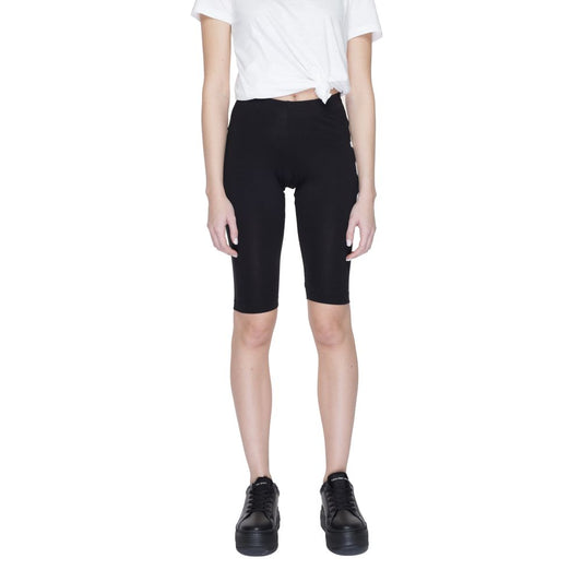 Icon Black Cotton Burmuda Cycling Shorts