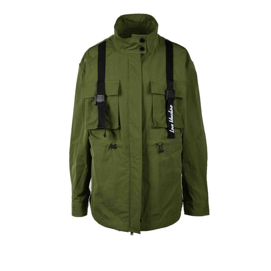 Green Polyester Medium Jacket