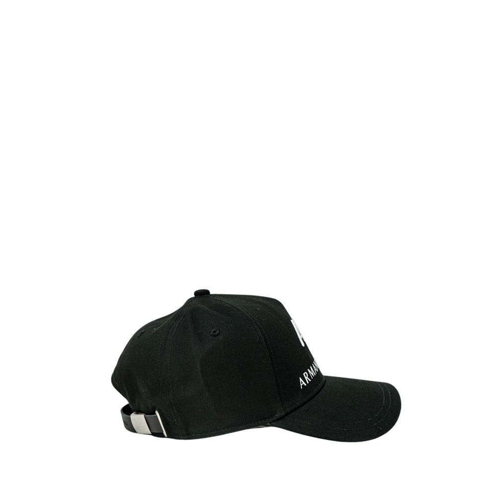 Armani Exchange Black Cotton Baseball Hat