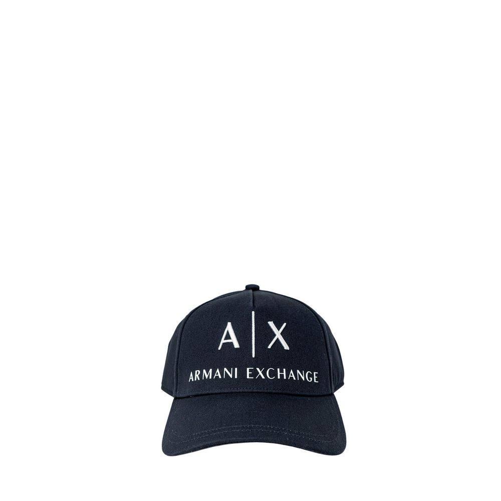 Armani Exchange Blue Cotton Baseball Hat