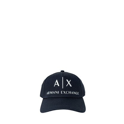 Armani Exchange Blue Cotton Baseball Hat