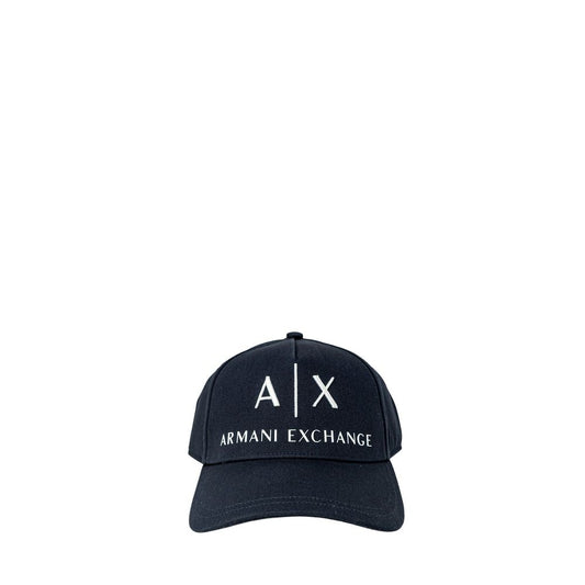 Armani Exchange Blue Cotton Baseball Hat