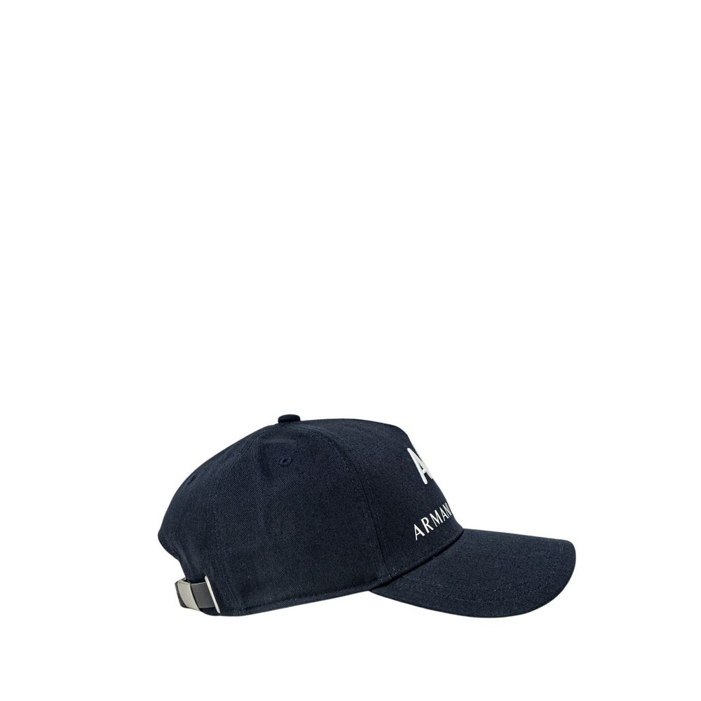 Armani Exchange Blue Cotton Baseball Hat