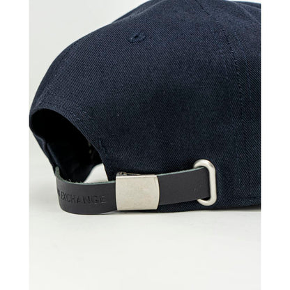 Armani Exchange Blue Cotton Baseball Hat