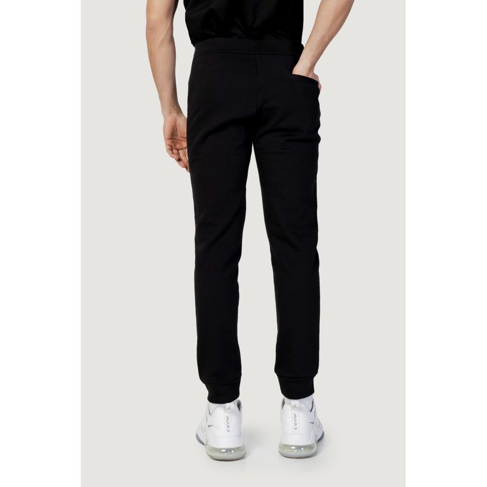 Armani Exchange Black Cotton Jogger Sports Pants