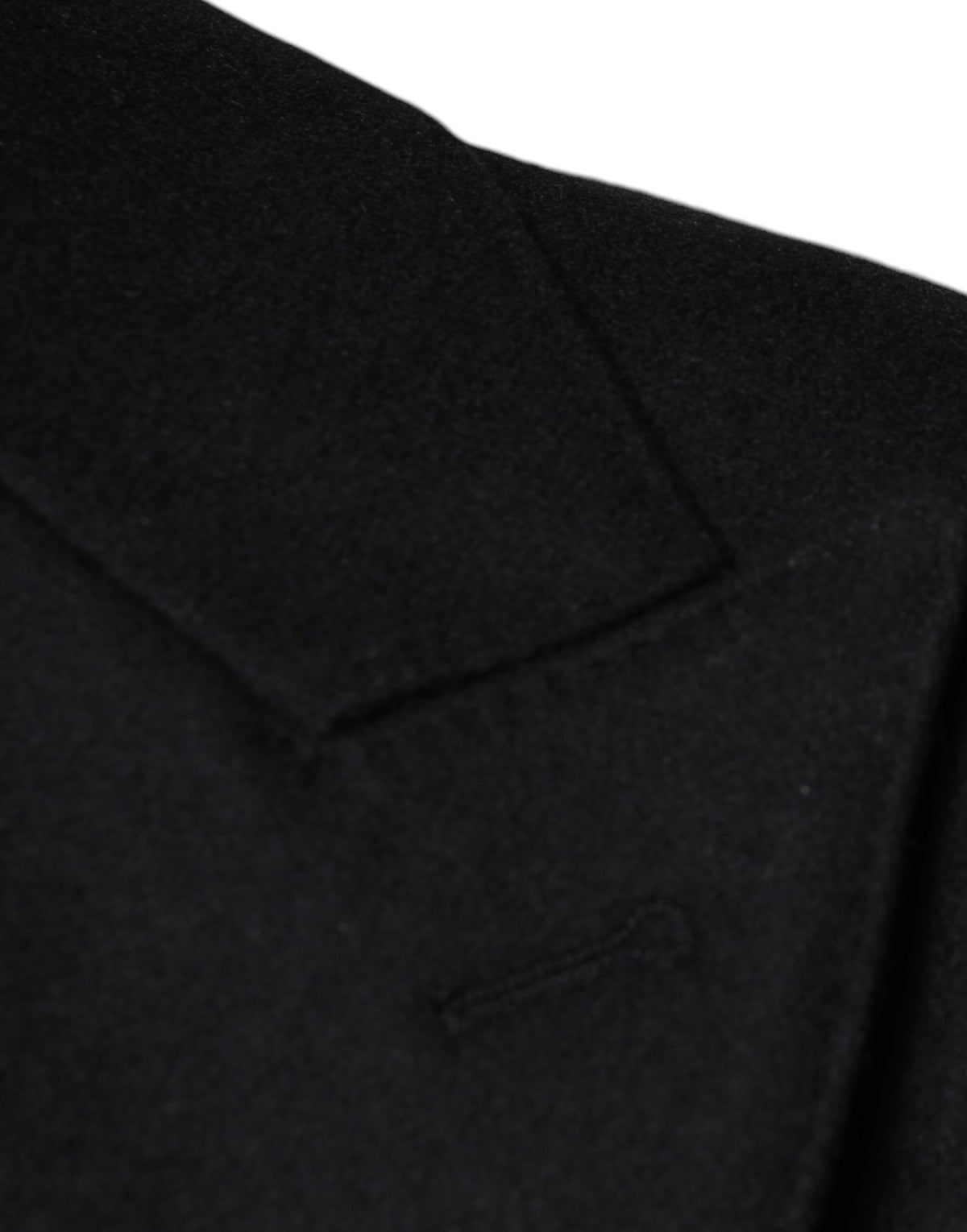 Dolce & Gabbana Men's Double Breasted Virgin Wool & Nylon Blazer - Black
