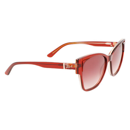 Orange Acetate Sunglasses by Karl Lagerfeld