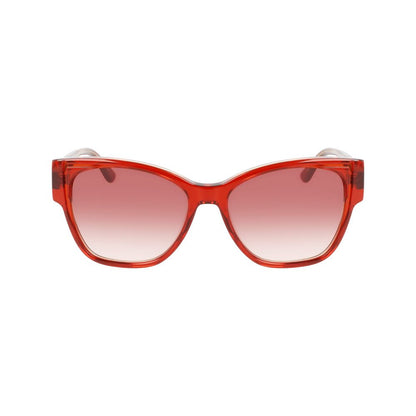 Orange Acetate Sunglasses by Karl Lagerfeld