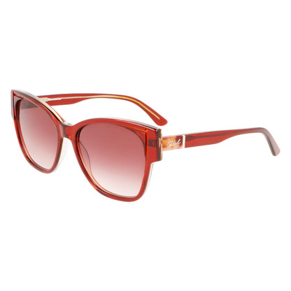 Orange Acetate Sunglasses by Karl Lagerfeld