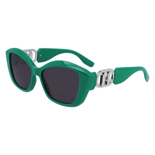 Green Injected Sunglasses by Karl Lagerfeld