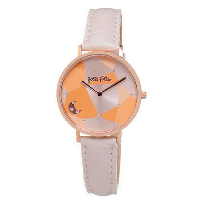 Folli Follie Women's Beige Leather Watch