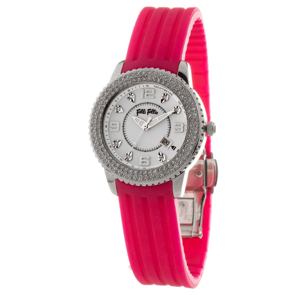 Folli Follie WF5T003ZT Silver & Pink Women's Watch