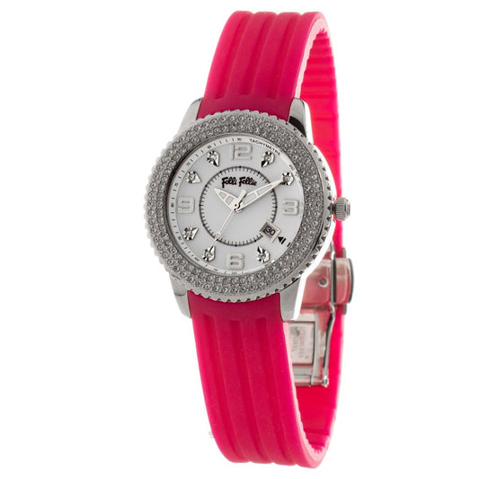 Folli Follie WF5T003ZT Silver & Pink Women's Watch