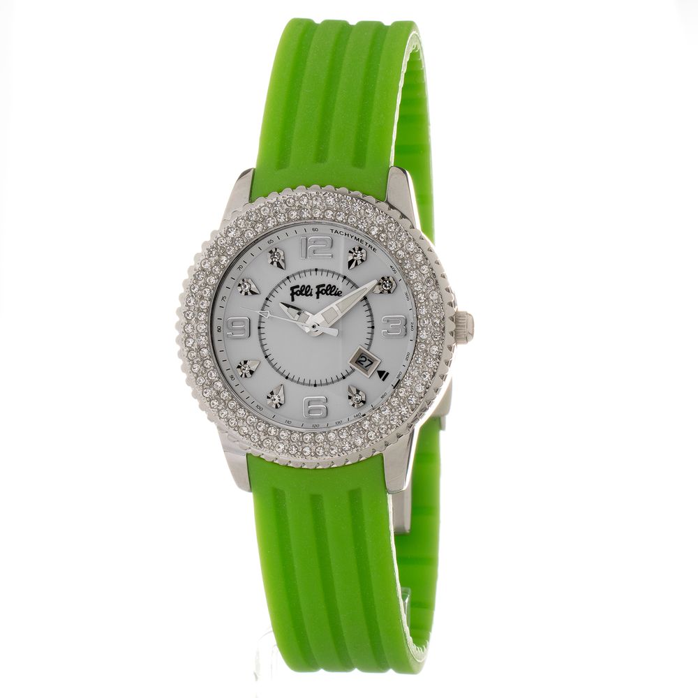 Folli Follie WF5T003ZTWV Silver & Green Women's Watch