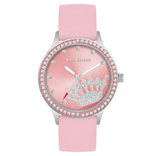 Juicy Couture JC1343SVPK Silver & Pink Women's Watch