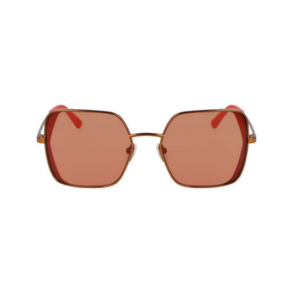 Orange Metal Sunglasses by Karl Lagerfeld