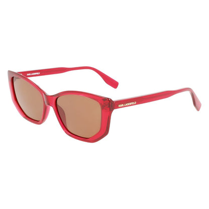Red Injected Sunglasses by Karl Lagerfeld