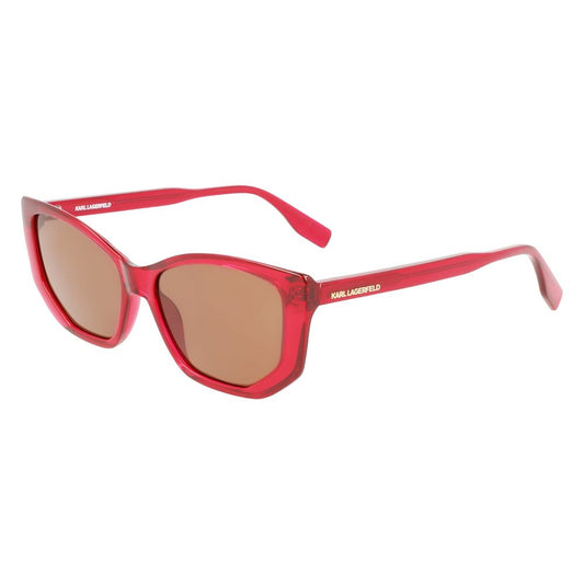 Red Injected Sunglasses by Karl Lagerfeld
