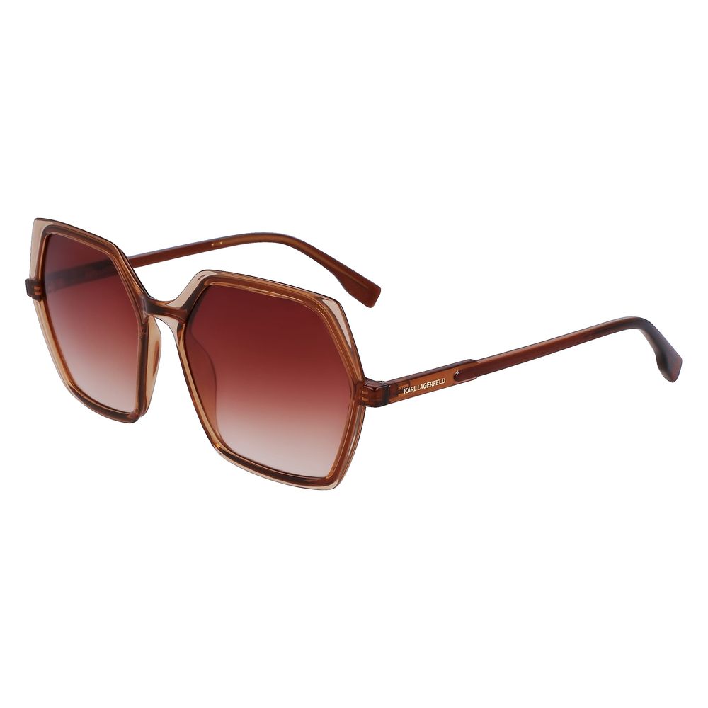 Brown Injected Sunglasses by Karl Lagerfeld
