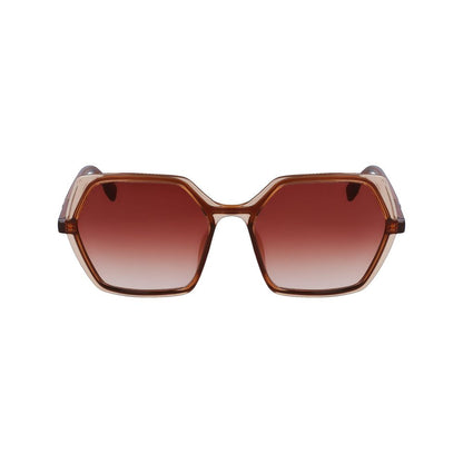 Brown Injected Sunglasses by Karl Lagerfeld