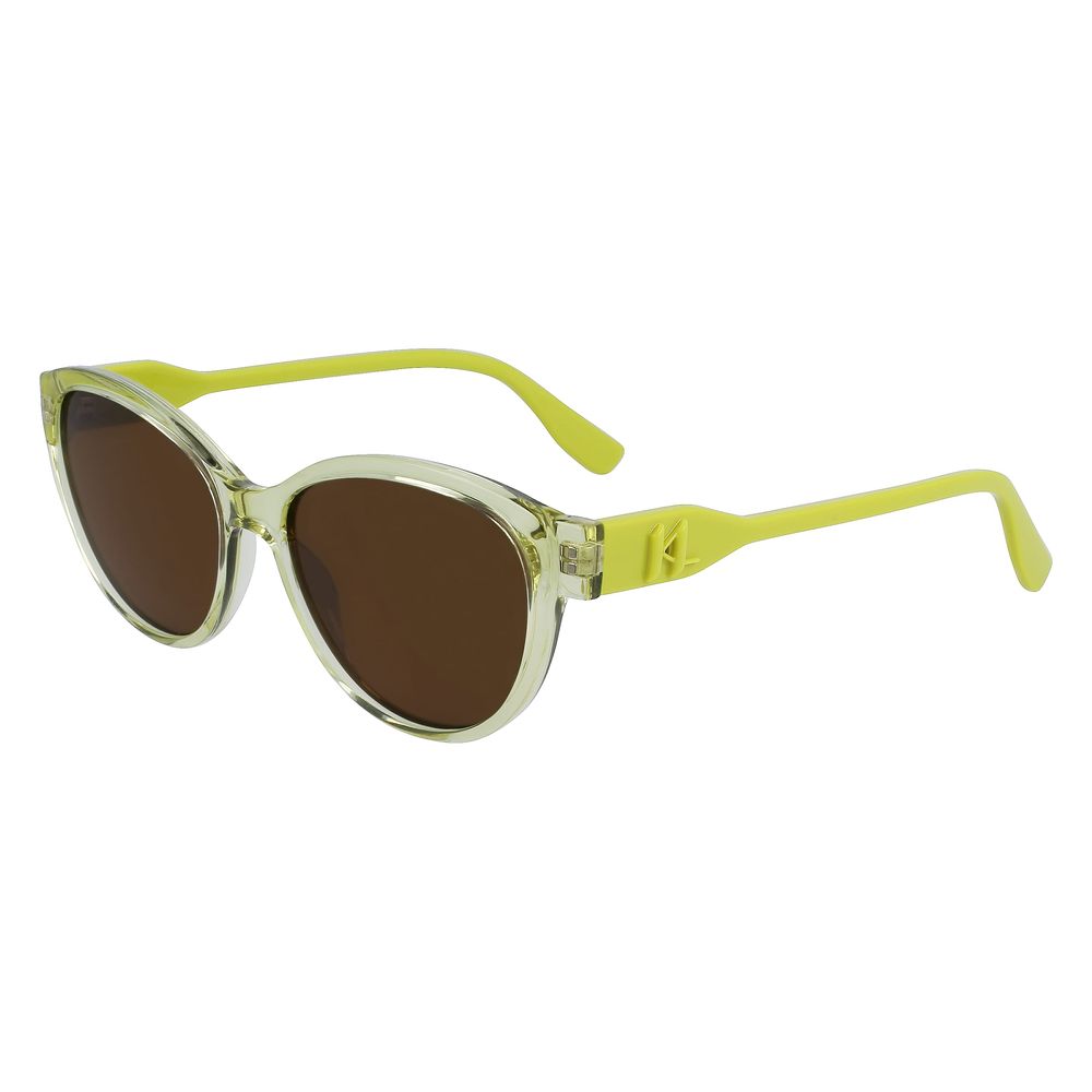 Yellow Injected Sunglasses by Karl Lagerfeld
