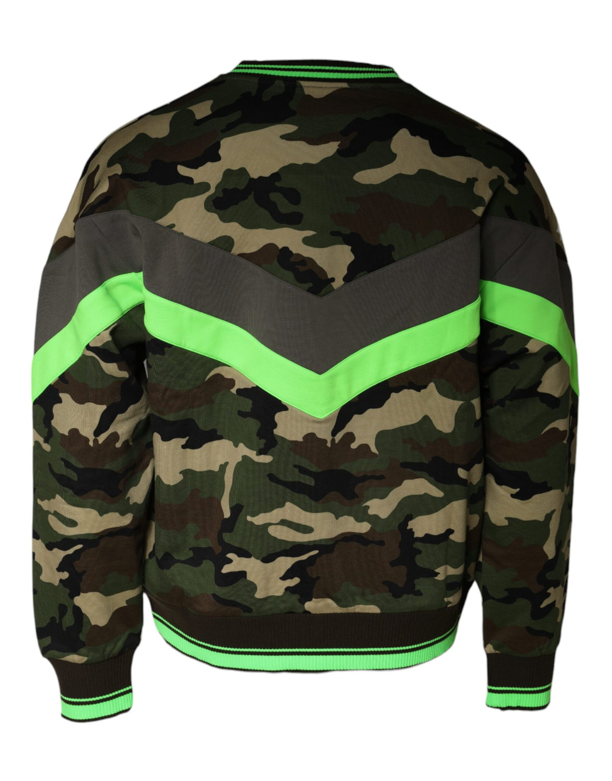 Dolce & Gabbana Men's Cotton Polyester Sweatshirt - Multicolor Patterned Camouflage