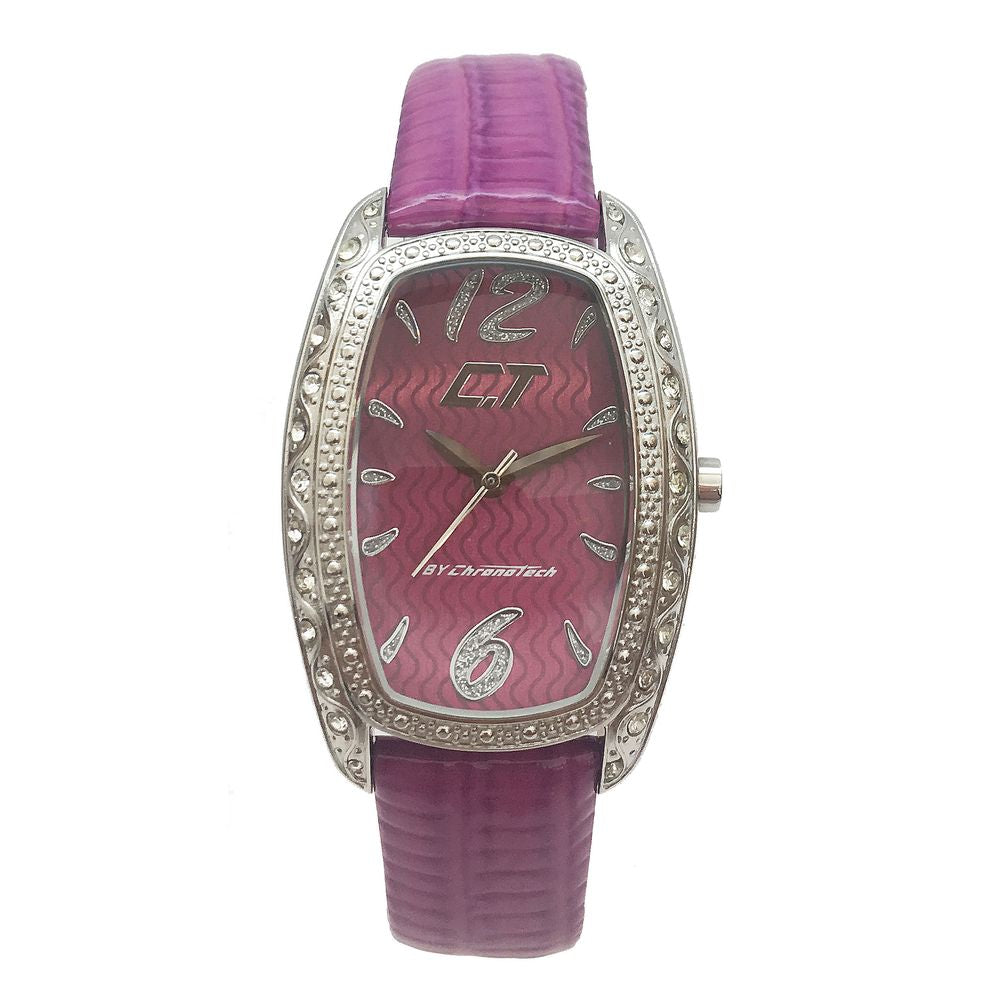 Chronotech CC7121LS08 Silver & Violet Women's Watch
