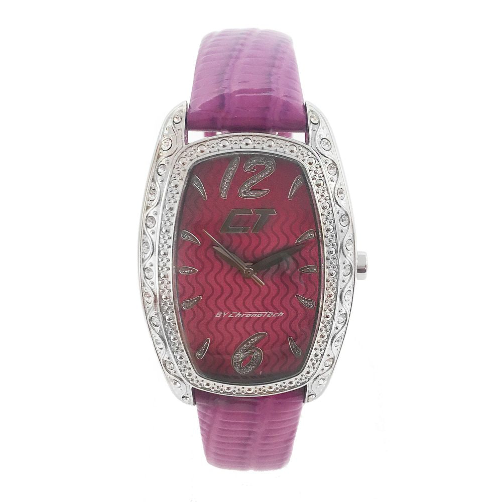 Chronotech CC7121LS08 Silver & Violet Women's Watch