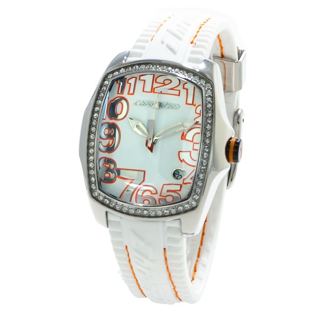 Chronotech CT7016LS09 Silver & White Women's Watch
