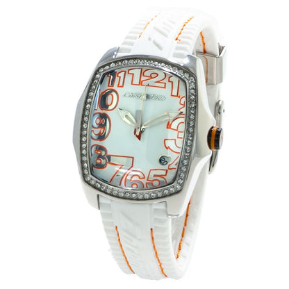 Chronotech CT7016LS09 Silver & White Women's Watch
