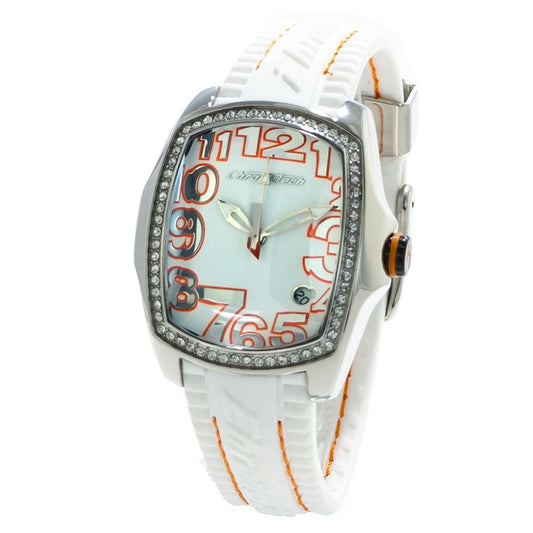 Chronotech CT7016LS09 Silver & White Women's Watch