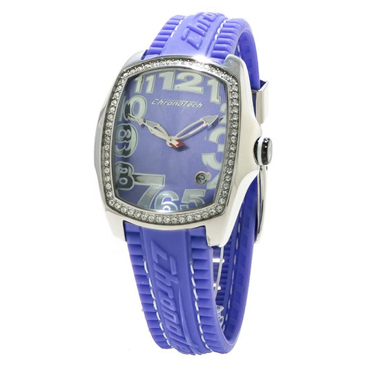 Chronotech CT7016LS12 Silver & Blue Women's Watch