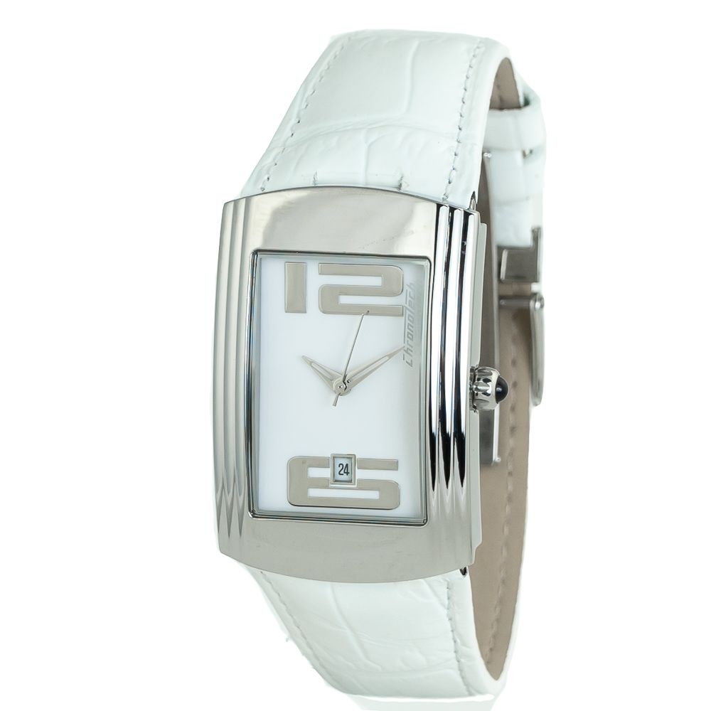 Chronotech CT7017B06 Silver & White Women's Watch